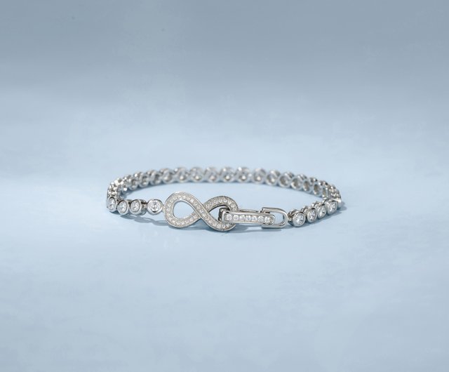【美品】シルバー950/天然サファイア12.85ct テニスブレスレット Amazon | 5 CTブルーサファイア&ダイヤモンド純正テニス