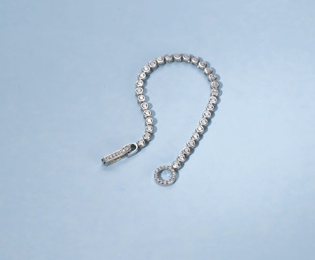 【美品】シルバー950/天然サファイア12.85ct テニスブレスレット Amazon | 5 CTブルーサファイア&ダイヤモンド純正テニス