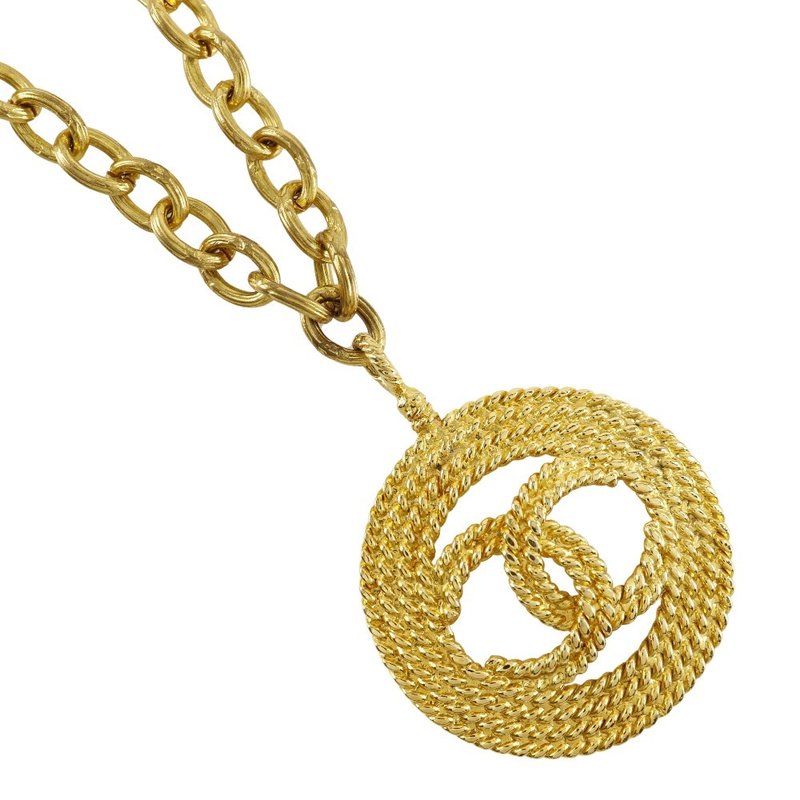 【日本直送】シャネル CHANEL ココマーク ネックレス ヴィンテージ 金メッキ 28 約105.0g レディース【中古】 - 項鍊 - 其他金屬 金色