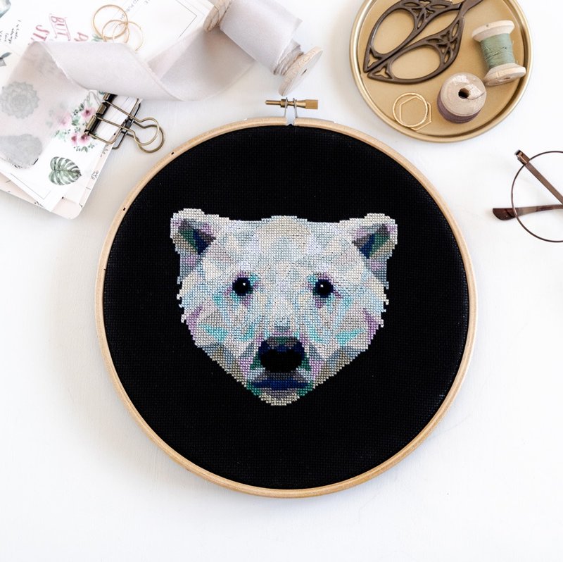 Polar Bear Cross Stitch PDF Pattern 十字繡 - Knitting, Embroidery, Felted Wool & Sewing - Other Materials 