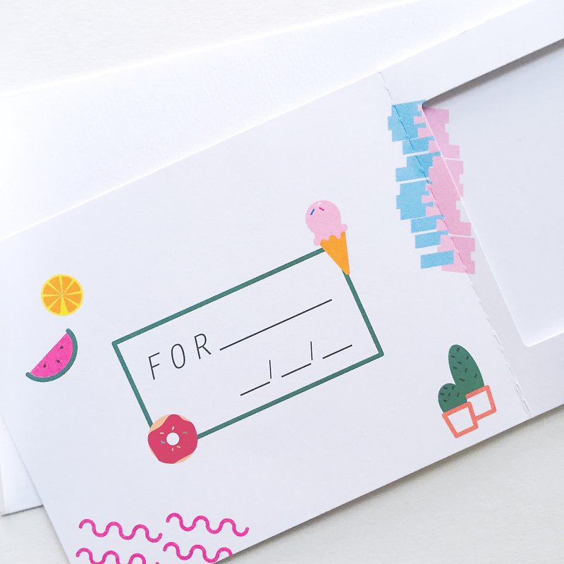 Pin Cards -  Summer / Teengirls - Greeting Frame Card - การ์ด/โปสการ์ด - กระดาษ ขาว