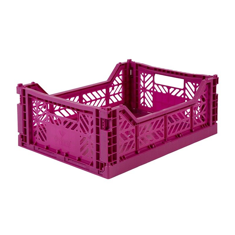 Turkey Aykasa Folding Storage Basket (M)-Berry Purple - Storage - Plastic 