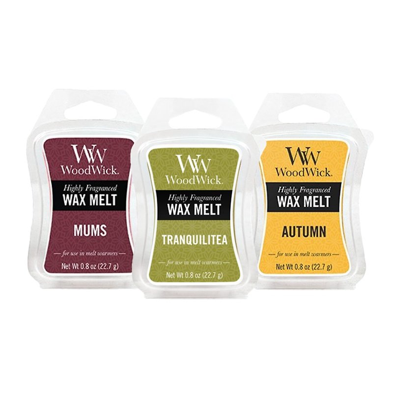 【VIVAWANG】 WW1oz fragrance dissolved wax (Qiu Xiang three-piece group) mother love deep + autumn fullness + quiet time - Candles & Candle Holders - Wax Multicolor