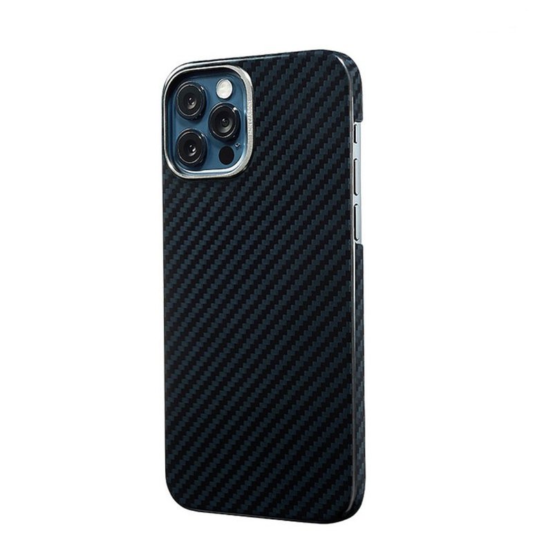 【Apple新品】經典防彈纖維保護殼午夜藍 iPhone 12系列 - 手機殼/手機套 - 碳纖維 藍色