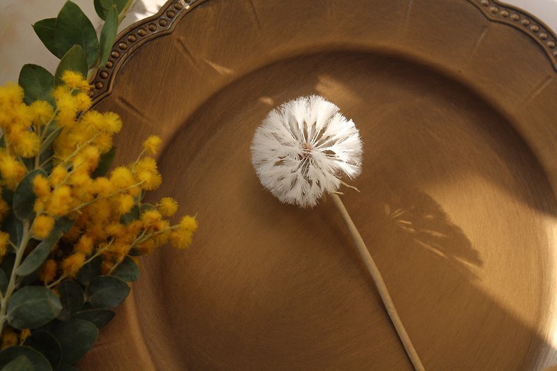 タンポポの花 - 置物 - シルク・絹 