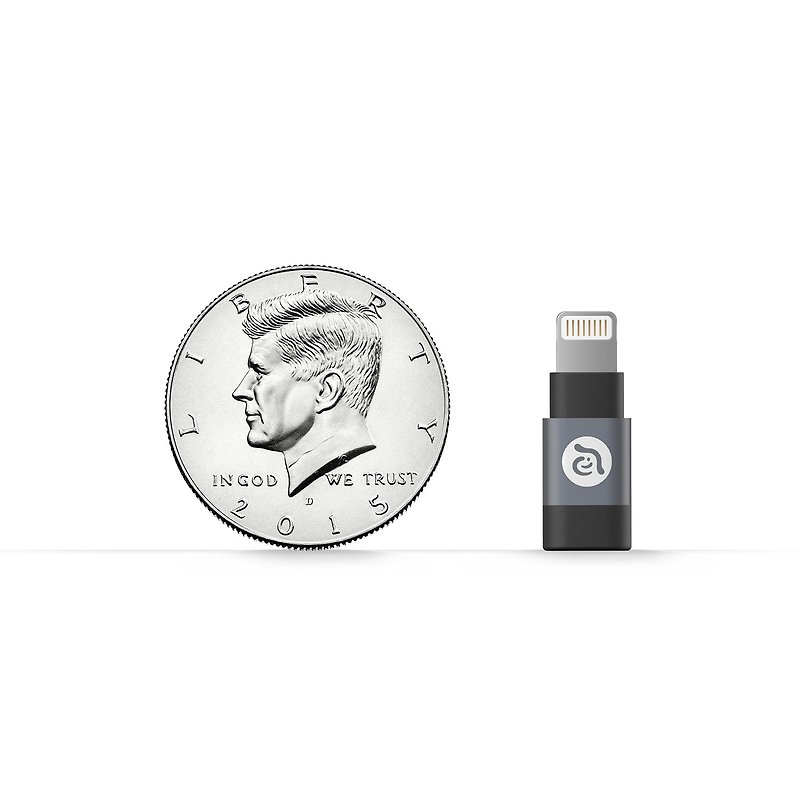[Micro USB - Lightning] PeAk A1 adapter gray 4714781444835 - อื่นๆ - โลหะ สีเทา
