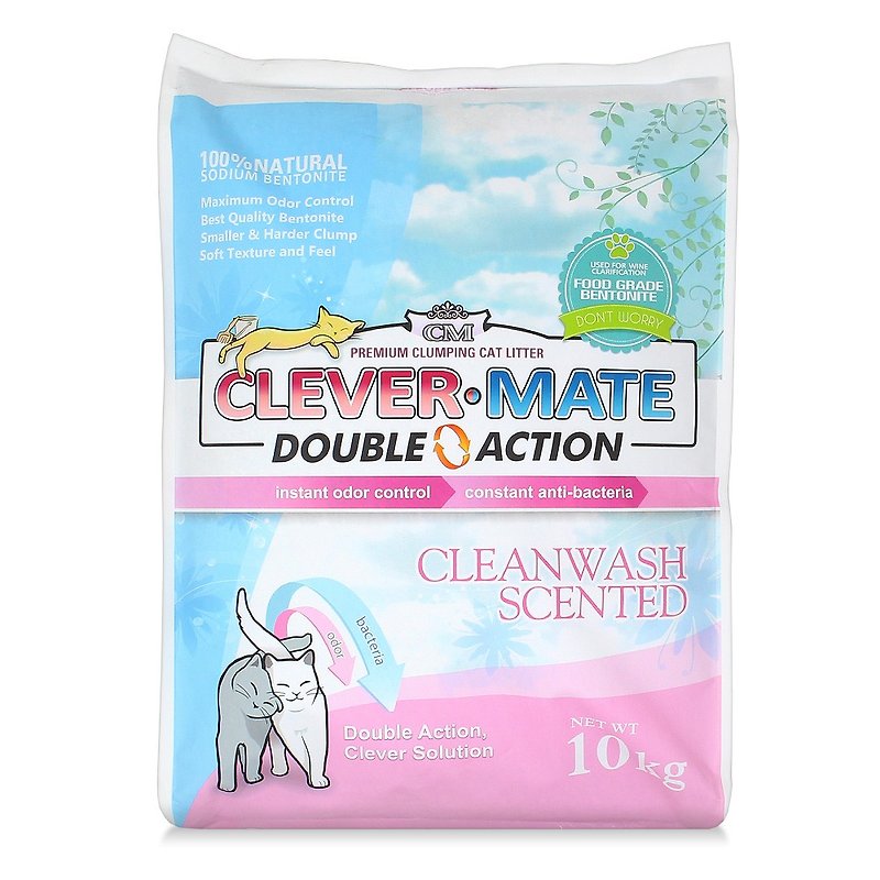 Natural bentonite + deodorization + antibacterial Double Action double powerful 10 kg (fresh fragrance) - Cleaning & Grooming - Other Materials 