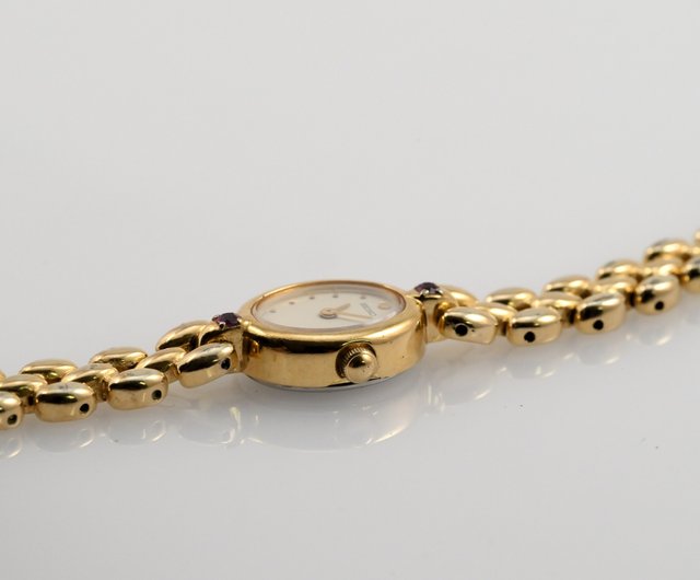 SEIKO 1E20-6140 女性用腕時計 クォーツ ゴールドブレスレット カラー