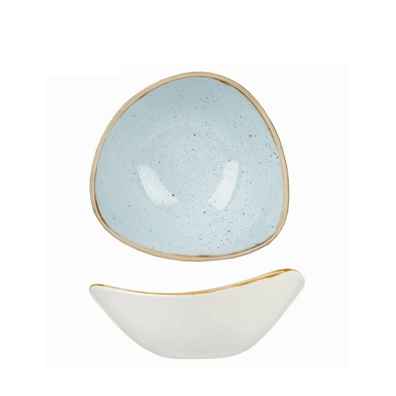 Churchill Stonecast Duck Egg Blue Lotus Bowl 15.3cm - จานและถาด - เครื่องลายคราม สีน้ำเงิน