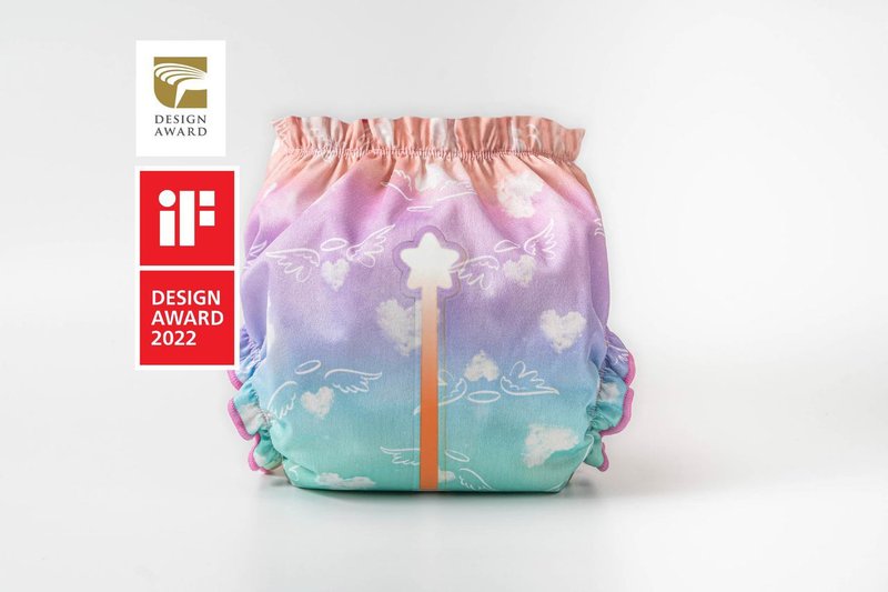 Sparkie fairy stick wet cloth diaper with changing pad won the Golden Dot Design Award iF Design Award - ชุดทั้งตัว - วัสดุอีโค หลากหลายสี