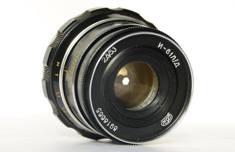 Industar-61 L/D I-61 LD 2.8/53 M39 mount USSR lens for rangefinder FED - Cameras - Other Materials Black