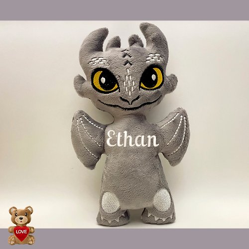 Tasha's craft Personalised Cute Dragon Stuffed toy ,Super cute personalised soft plush toy
