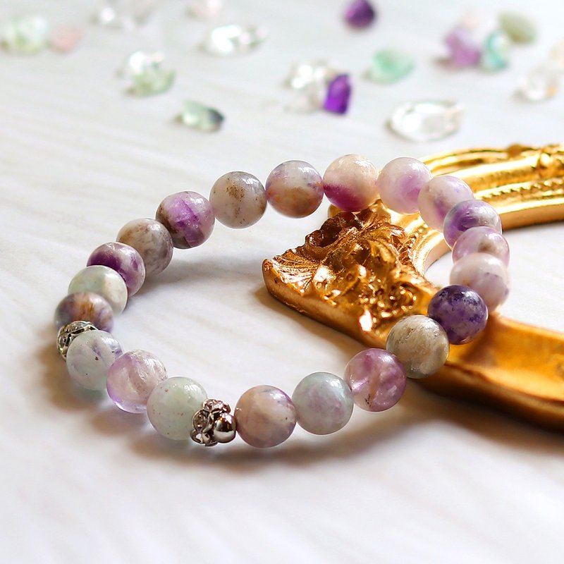 ||Angel Feather Stone||Design Lucky Energy Crystal Bracelet - Bracelets - Crystal Purple