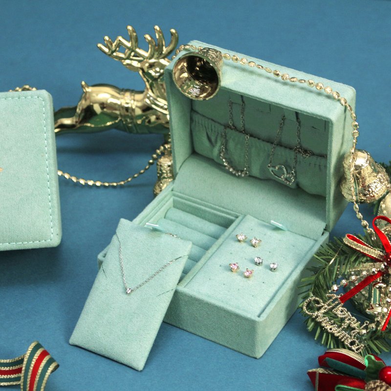 Tresor 珠寶盒/飾品收納盒/珠寶收藏盒/情人節禮物 - 居家收納/收納盒/儲物盒 - 其他材質 綠色