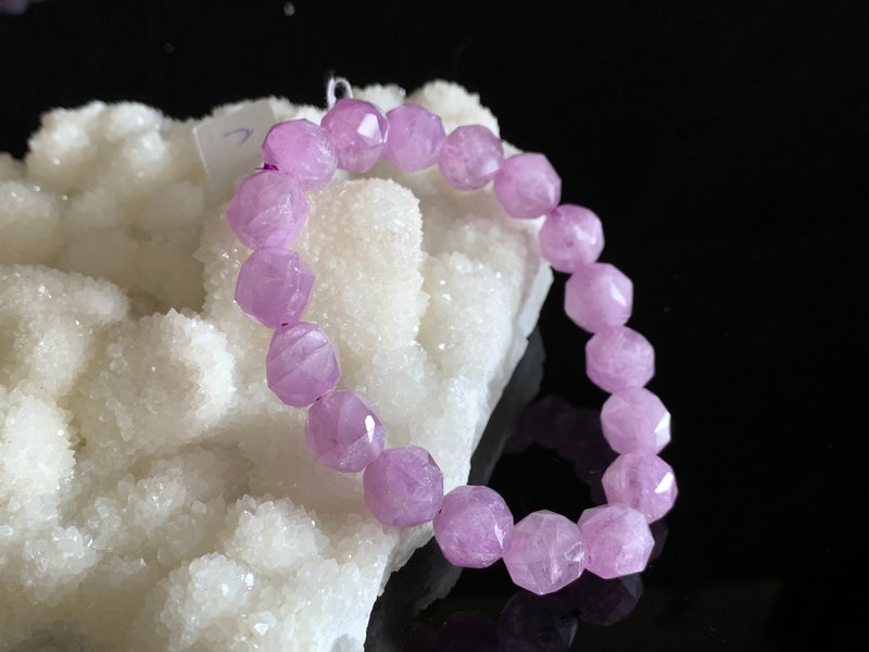 Fast shipping natural high grade Kunzite faceted bracelet bracelet - สร้อยข้อมือ - หยก 