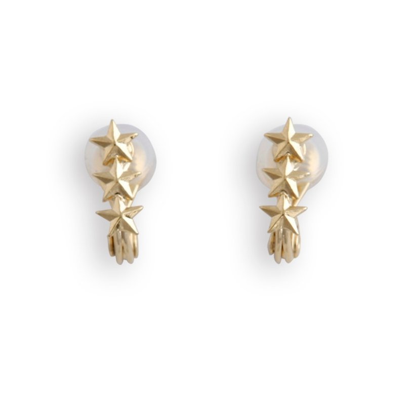 JewCas Air Earring Series Elegant Star Earrings_JC2658 - ต่างหู - โลหะ 