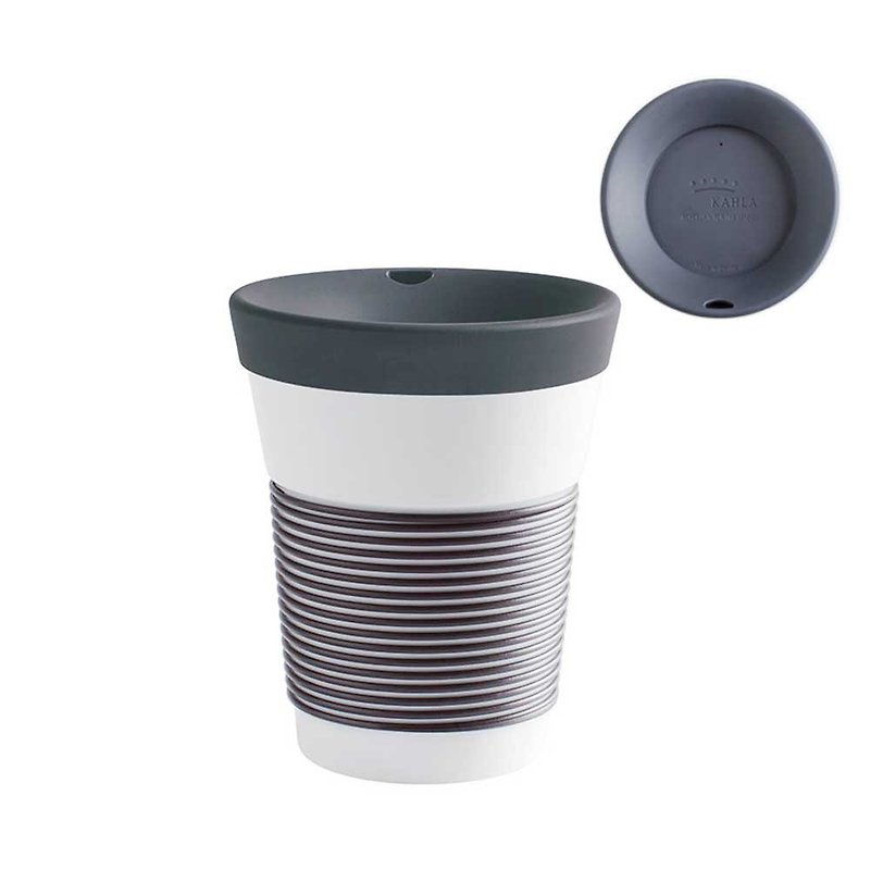 摩登系列-350ml含蓋隨行杯-深邃黑-原廠盒裝 - 咖啡杯 - 瓷 黑色
