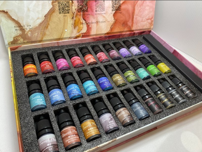 30 Color Obsession Fantasy Gift Box Alcohol Ink Gift Box 100% Ink Alcohol Ink - วาดภาพ/ศิลปะการเขียน - วัสดุอื่นๆ 