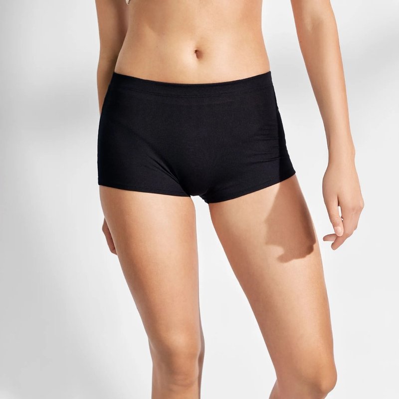 Bread & Boxers 女用高腰無痕莫代爾內褲 - 黑 - 女內衣褲 - 棉．麻 黑色