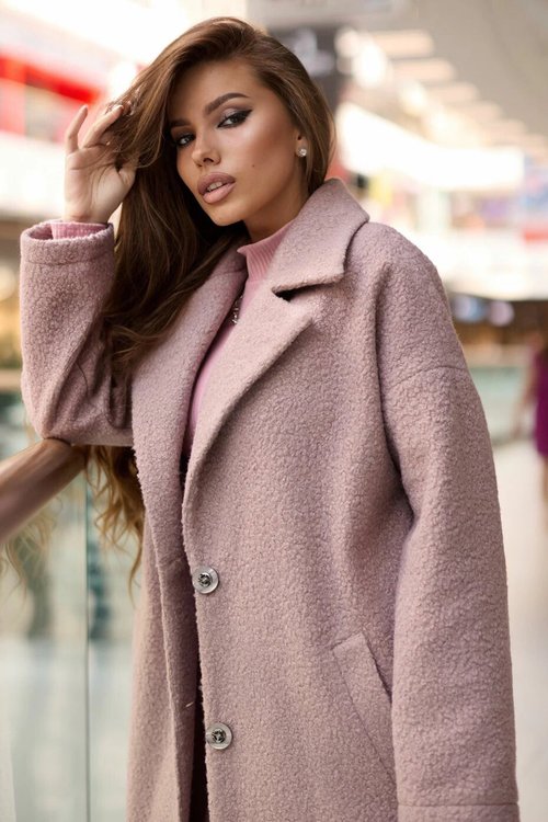 Pink shop soft coat