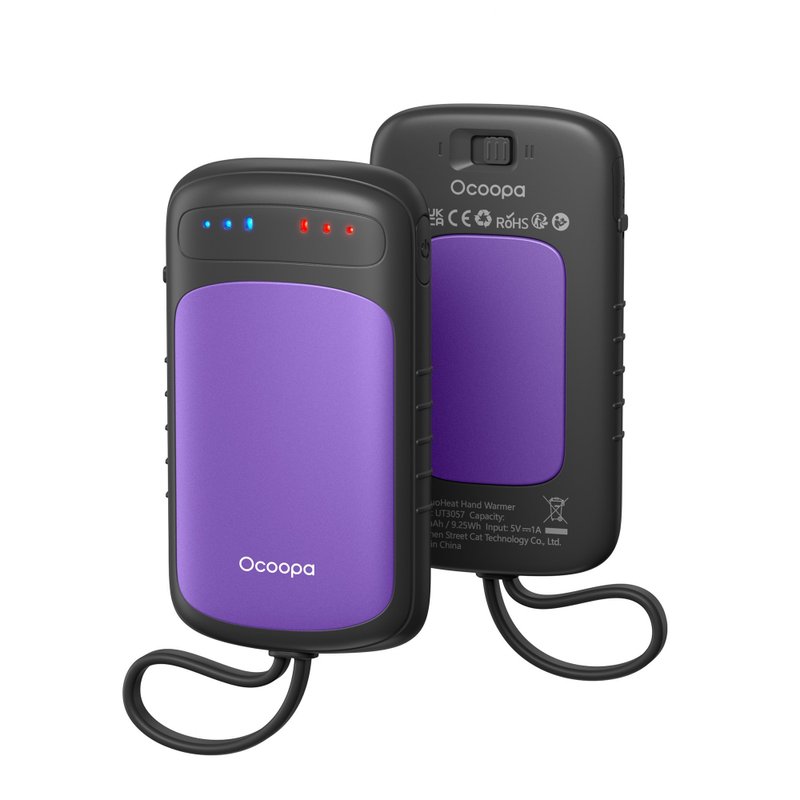 雙面速熱暖手寶 │ Ocoopa UT5 Douheat│前後發熱暖蛋-紫色 - 其他 - 其他金屬 