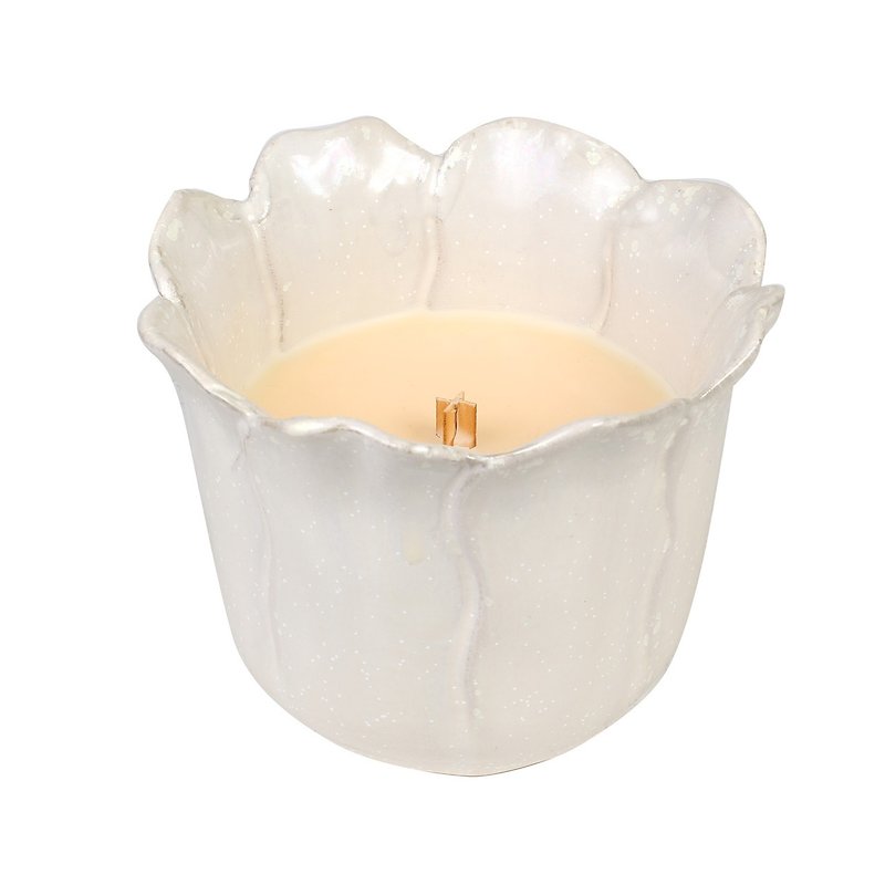 . WW 6oz plant-based ceramic cup - honeysuckle - เทียน/เชิงเทียน - วัสดุอื่นๆ สีเหลือง