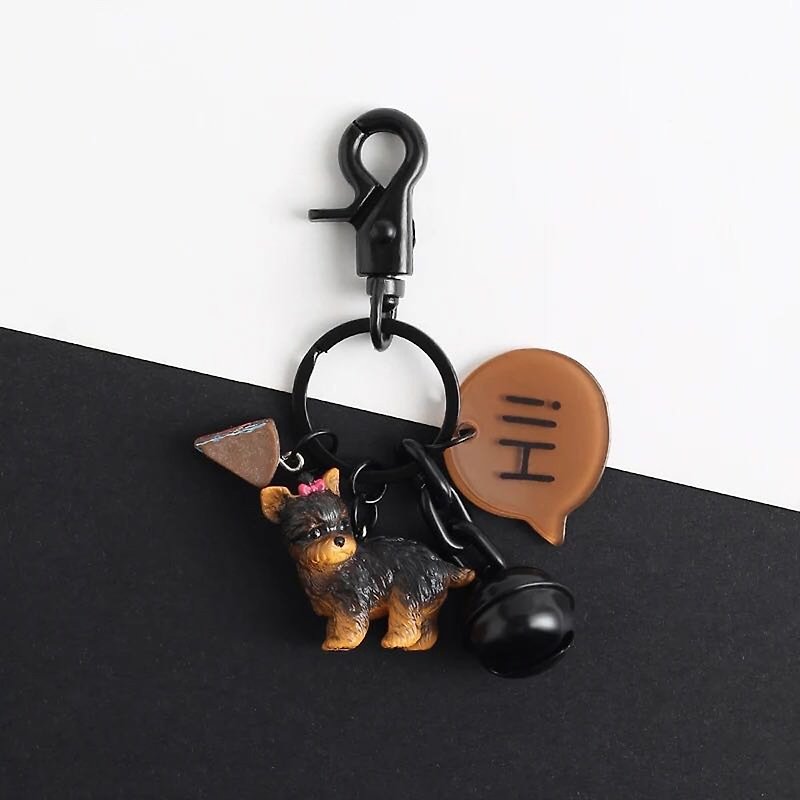 dog key ring - Keychains - Other Materials 
