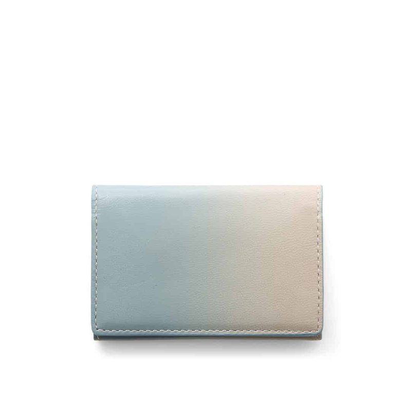 Irodori Seasonal Color Business Card Holder 2022 Edition - Beginning of Summer - Card Holders & Cases - Genuine Leather Blue