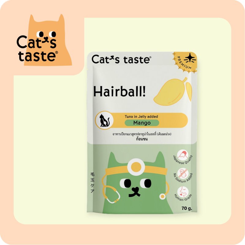 Cat's Taste Tuna Mango Jelly Wet Cat Food for Hair Loss - Dry/Canned/Fresh Food - Fresh Ingredients 