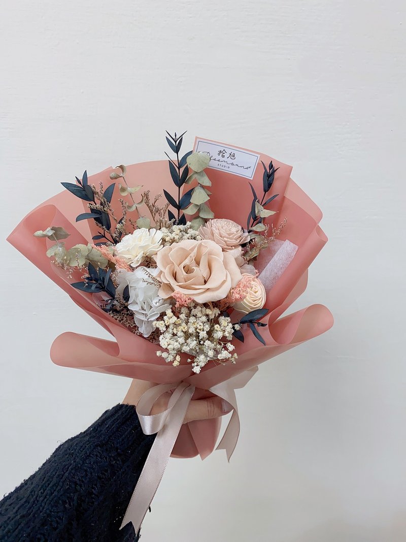 永生花束 乾燥花束 告白花束 求婚花束 情人節花束 情人節禮物 - 盆栽/植栽 - 植物．花 粉紅色