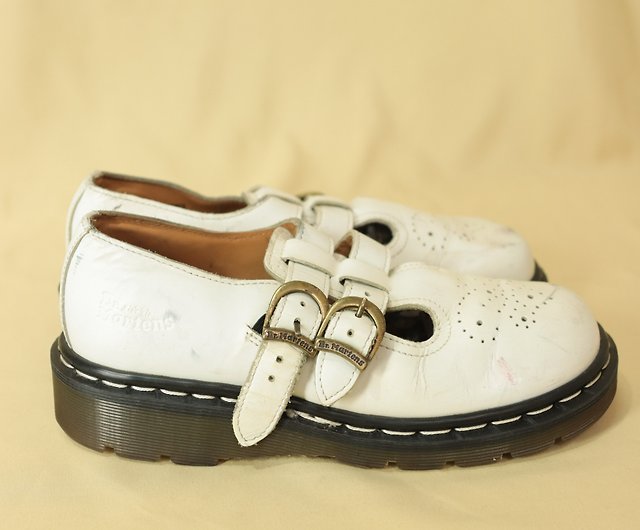 Tsubasa.Y│UK4 Dr.Martens Mary Jane J25 White Imperial Old