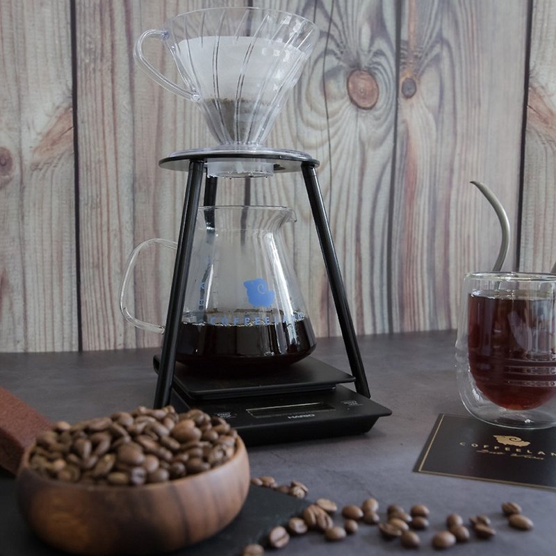 不鏽鋼原色/黑色-咖啡手沖架 (高/低) - 咖啡壺/咖啡器具 - 不鏽鋼 黑色