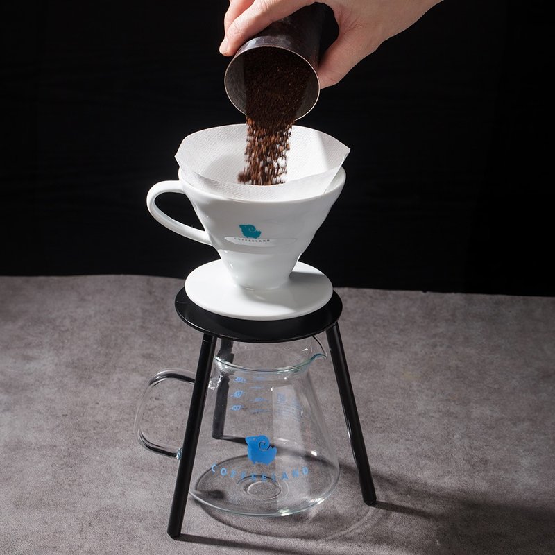 COFFEELAND | 小羊不鏽鋼原色/黑色-咖啡手沖架 (高/低) - 咖啡壺/手沖壺 - 不鏽鋼 黑色