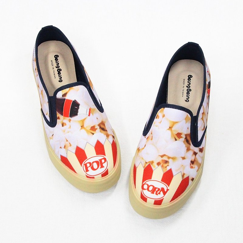 Cola popcorn convenient casual shoes (adult) - Women's Casual Shoes - Nylon White