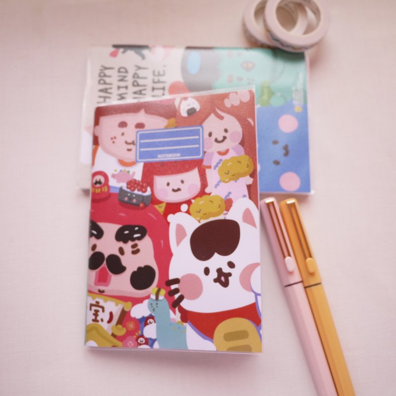 Fleshy Travel Japan / A6 blank notebook - Notebooks & Journals - Paper Multicolor