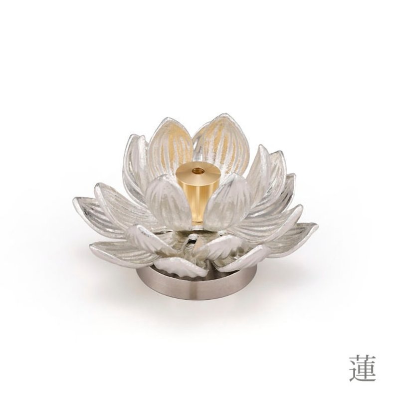 花開富貴線香座 - 香氛/精油/擴香 - 貴金屬 銀色