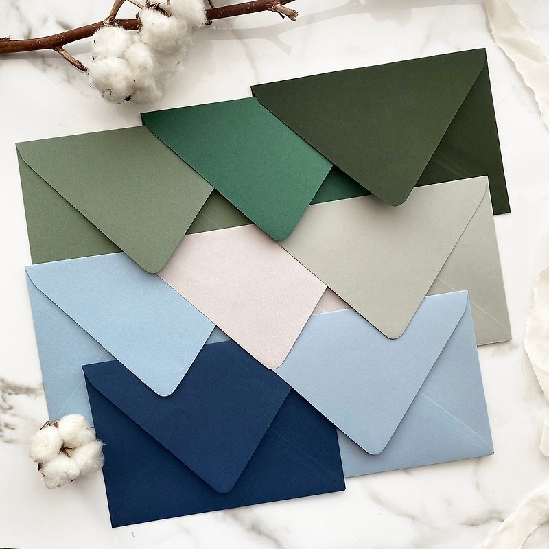 West 10K [rectangular] American envelopes 25 pieces - cool color - ซองจดหมาย - กระดาษ หลากหลายสี