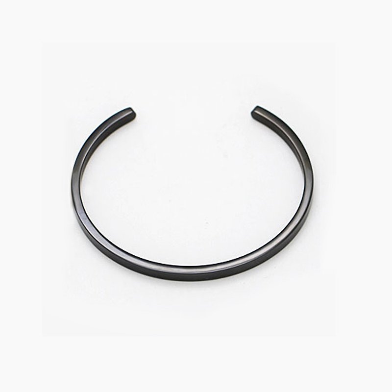 Stainless steel bangle for ladies - Bracelets - Other Metals Black