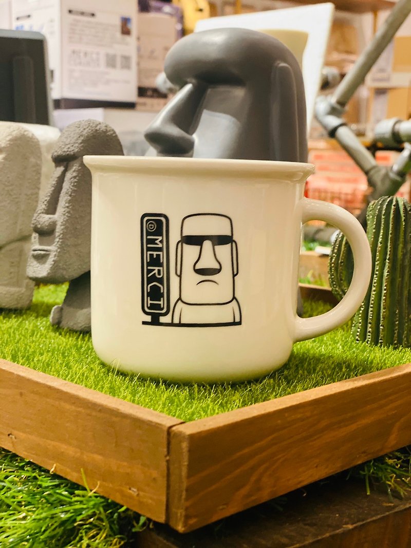 Moai hello mug - Mugs - Glass 