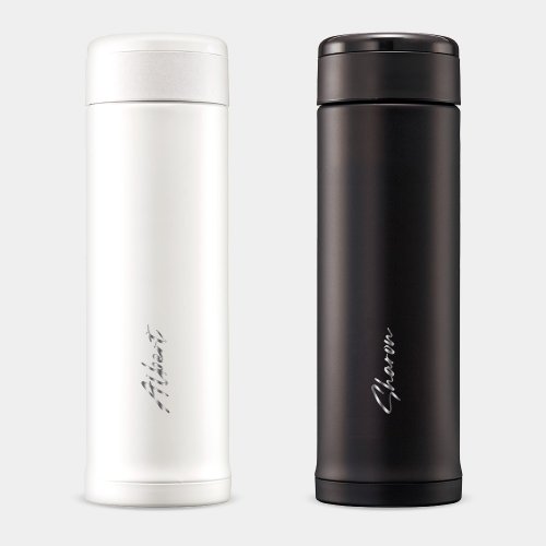 PIXO.STYLE 【雷射雕刻】客製化英文名 象印不鏽鋼保溫杯 保溫瓶 PU027