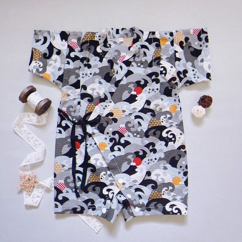 Onesies I Japanese Kimono I Yukata Baby Clothes Jumpsuit - ชุดทั้งตัว - ผ้าฝ้าย/ผ้าลินิน 