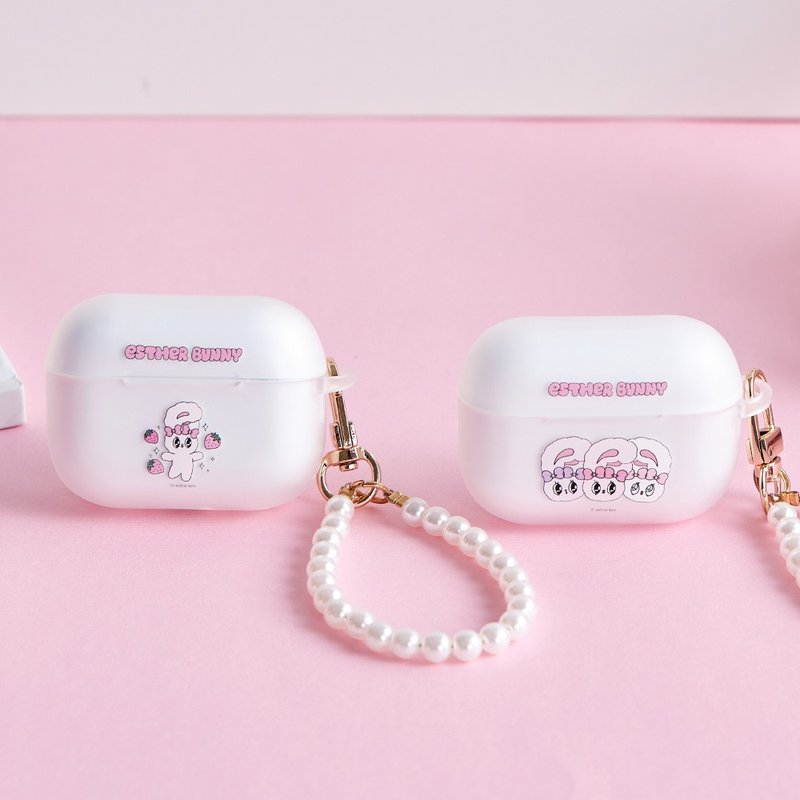 艾絲樂小兔開心草莓迷霧系列AirPods保護套 - AirPods/耳機保護套 - 塑膠 多色