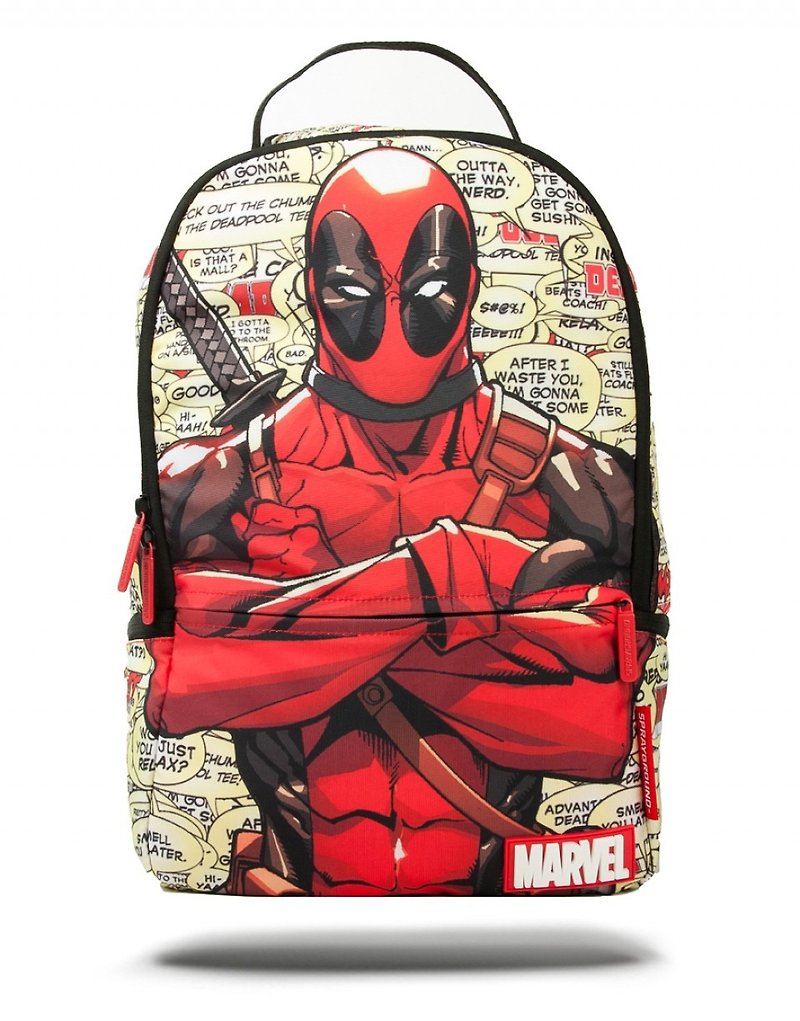 [SPRAYGROUND] DLX MARVEL series series Deadpool Blurbs dead paternity name after the trend of power backpack - Laptop Bags - Other Materials Multicolor