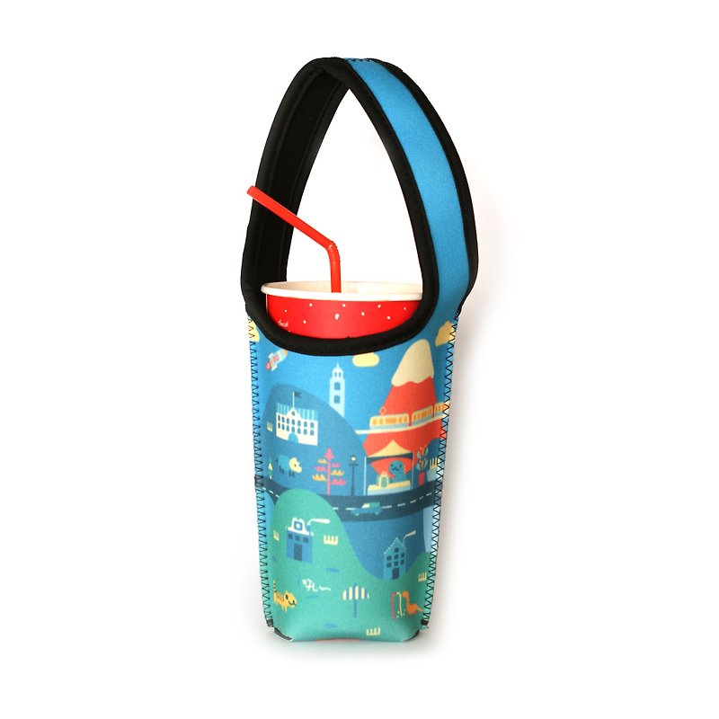 [LonelyPlanet] Beverage Cup Bag - Life in the Mountain - Beverage Holders & Bags - Polyester Blue