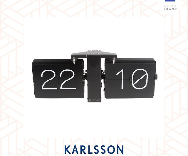 ondersteboven virtueel Pionier Pre-order) Karlsson, Flip clock No Case black, matt black stand  (Table/Hanging) - Shop urlifestyle Clocks - Pinkoi