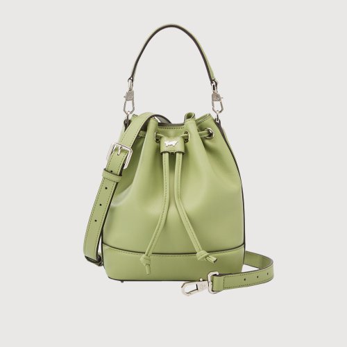BRAUN BUFFEL 德國小金牛 【免費贈送送禮提袋】嘉布莉M 水桶包-酪梨綠/BF854-31-AVG