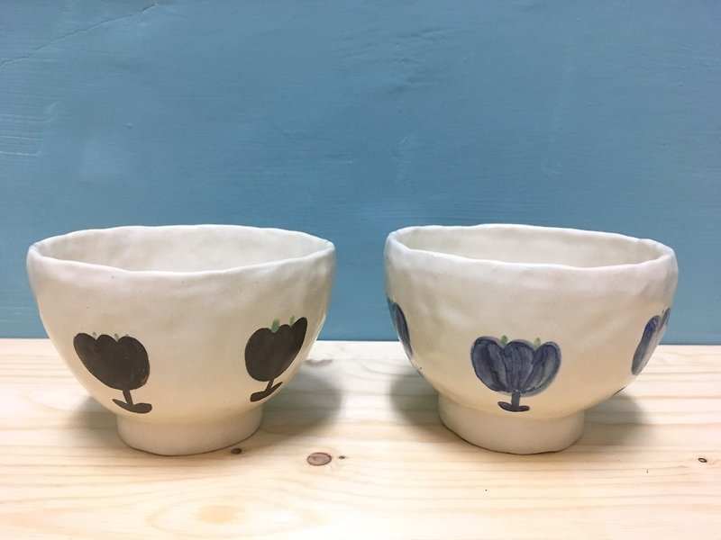 Hua Hua-Hand Pinch Pottery Bowl - Bowls - Pottery Blue