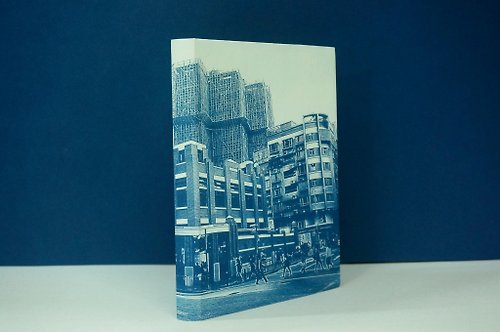 blackcred 澳門 重建中的紅街市 舊建築物 街市 藍曬藍印 手帳 手工筆記本