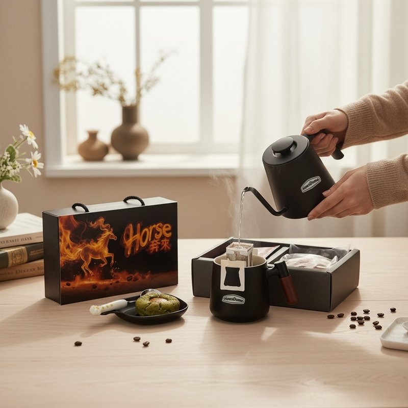 【Black Horse】Good Things Coming Coffee Gift Box (10-Pack All Geisha Blend) - Coffee - Concentrate & Extracts Multicolor