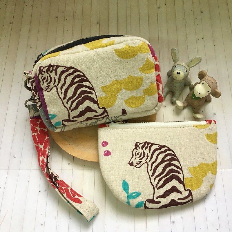 Tiger - Toiletry Bags & Pouches - Cotton & Hemp Red